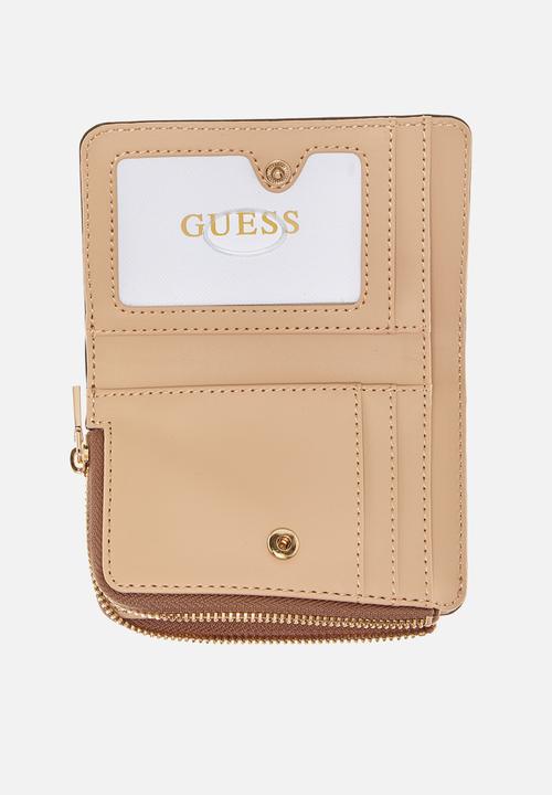 GUESS - Bolena slg zip arnd card case - blue