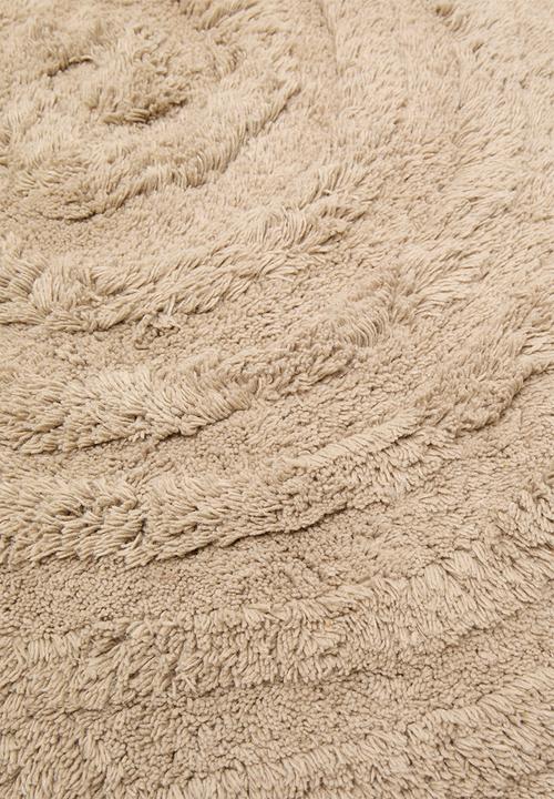 Bathroom Solutions - Swirl tufted bathmat - taupe