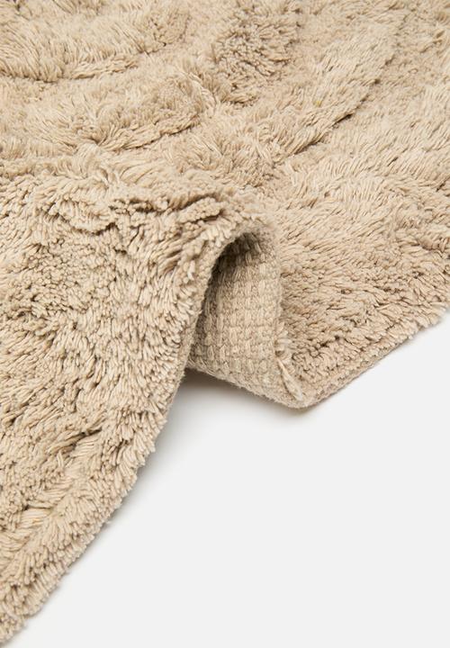 Bathroom Solutions - Swirl tufted bathmat - taupe