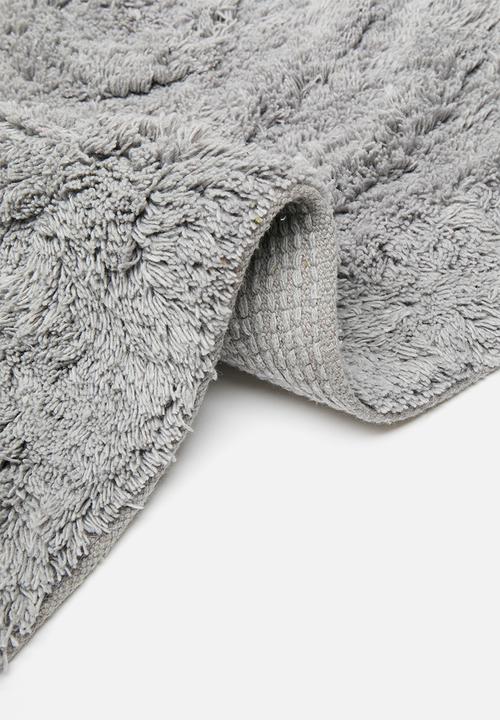 Bathroom Solutions - Swirl tufted bathmat - grey
