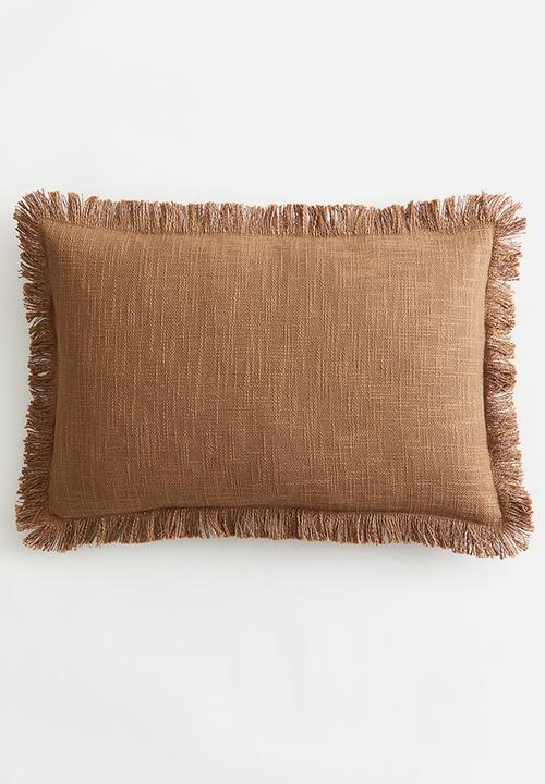 H&M - Slub weave cushion cover - light brown