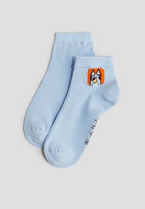 H&M - 5 pack ankle socks - blue bluey