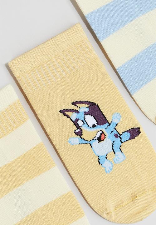 H&M - 5 pack ankle socks - blue bluey