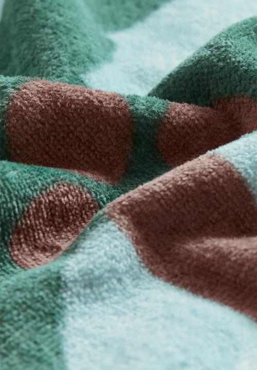 H&M - Patterned bath towel - turquoise vacay today
