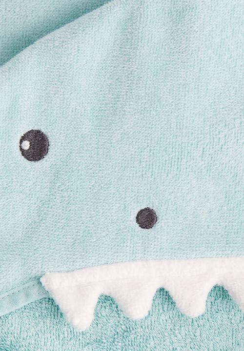 H&M - Poncho towel - light blue shark