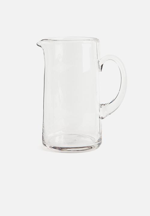 H&M - Tapered glass jug - clear glass
