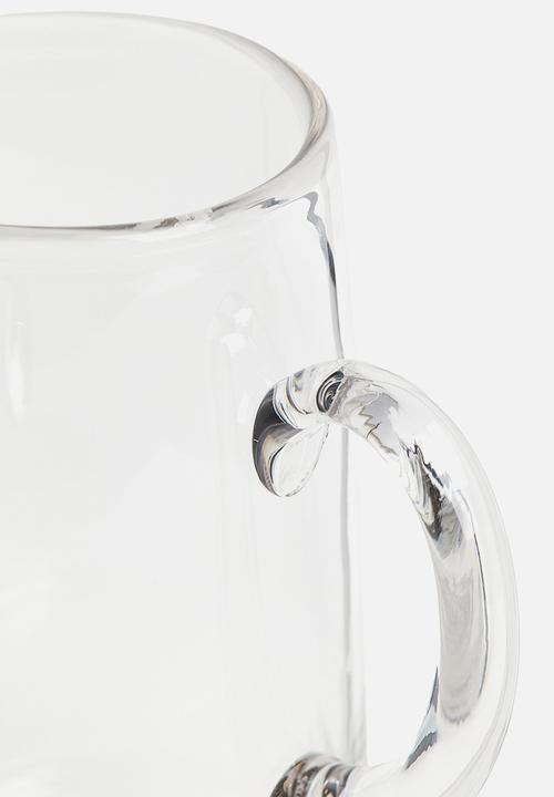 H&M - Tapered glass jug - clear glass