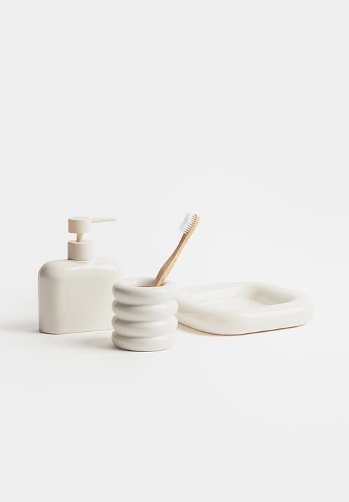 H&M - Stoneware soap dispenser - white