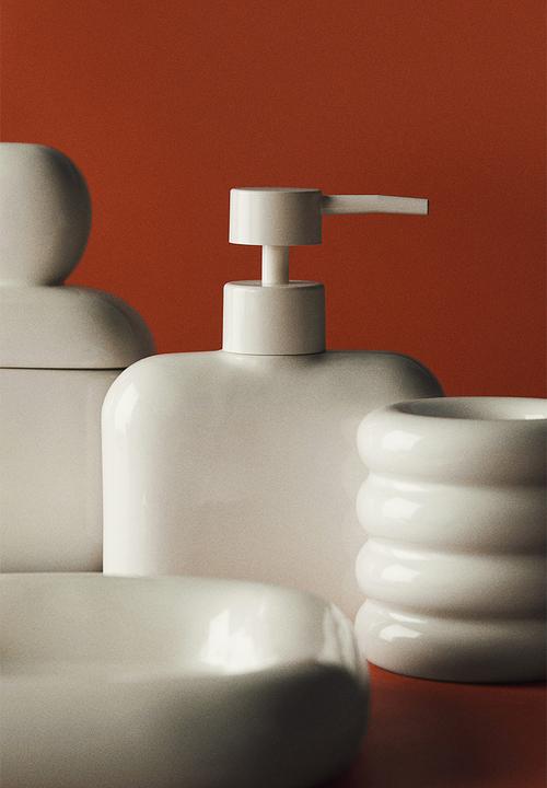 H&M - Stoneware soap dish - white