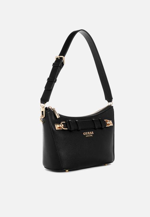 GUESS - Gregoria top zip shoulder bag - black