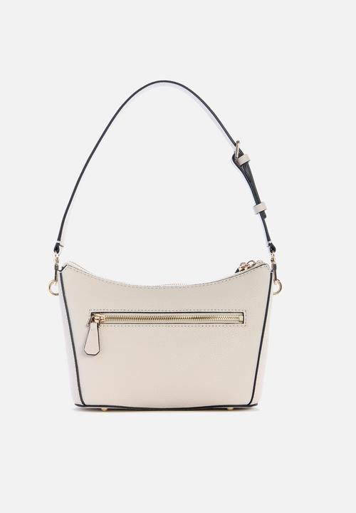 GUESS - Gregoria top zip shoulder bag - beige