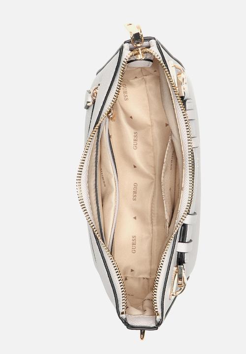 GUESS - Gregoria top zip shoulder bag - beige