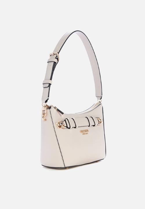 GUESS - Gregoria top zip shoulder bag - beige