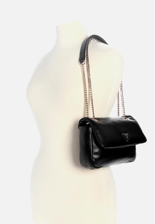 GUESS - Sunetra convertible crossbody flap - black