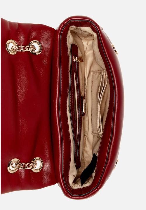 GUESS - Sunetra convertible crossbody flap - red