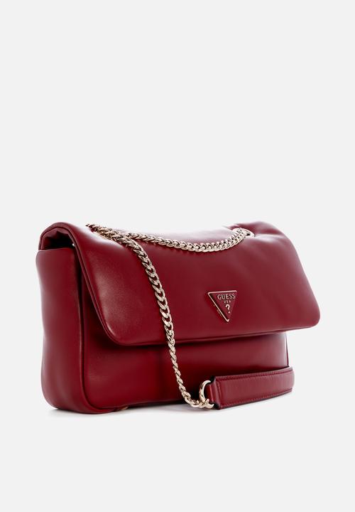 GUESS - Sunetra convertible crossbody flap - red