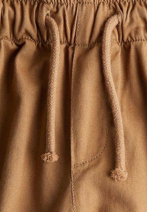 H&M - Twill joggers - dark beige