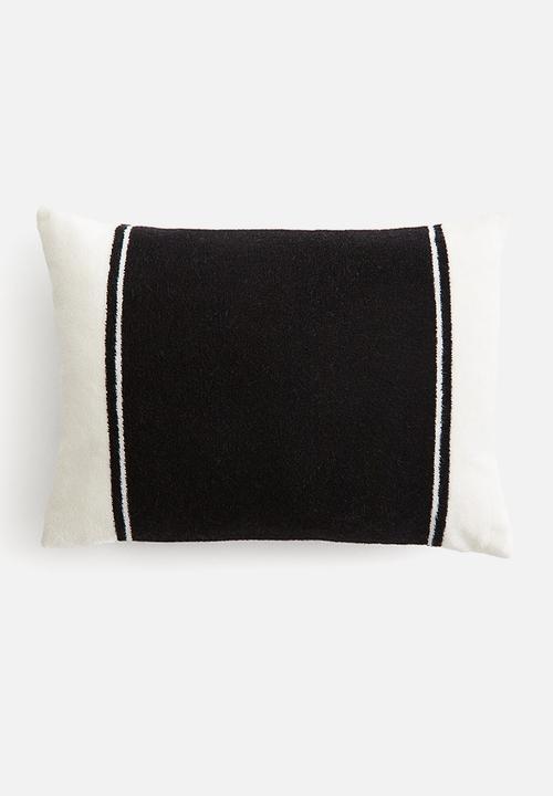 H&M - Terry beach cushion - black block-coloured
