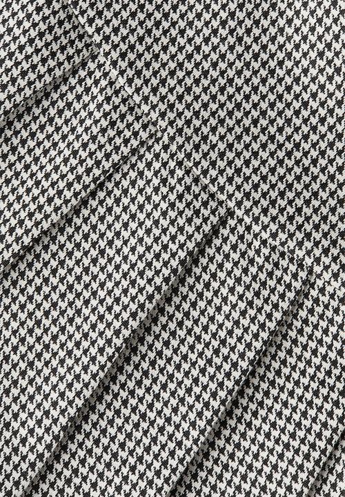 H&M - Pleated skirt - beige/dogtooth-patterned 