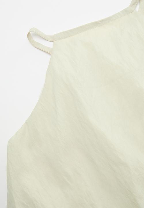 Pop Candy - Cutaway bubble top with bubble shorts - bone