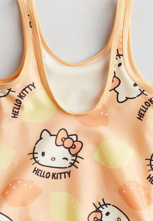 H&M - Printed swimsuit -  orange hello kitty