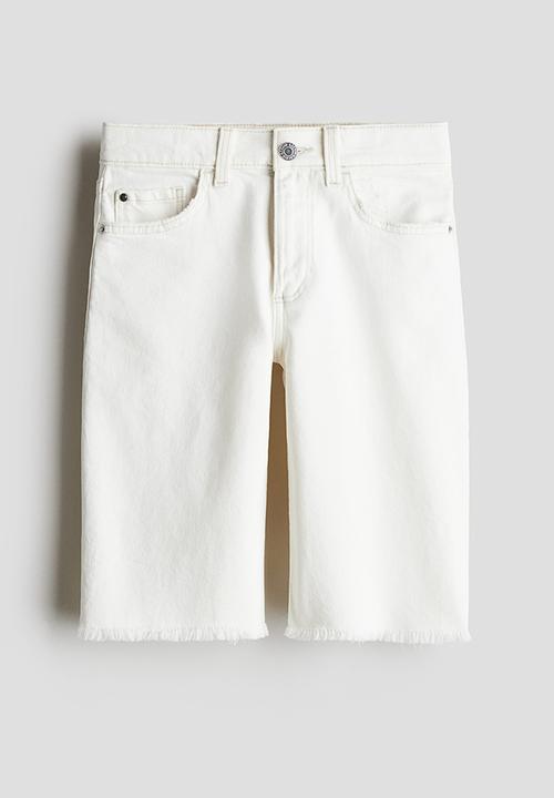 H&M - Denim shorts - white