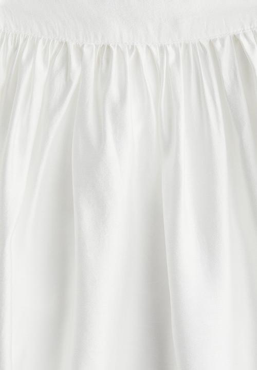 H&M - Balloon-sleeved blouse - white
