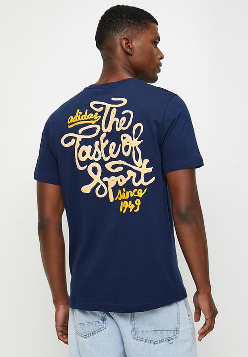 adidas Performance - Org Sauce Tee - dark blue