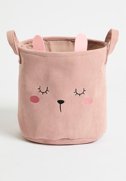 H&S - Cat storage basket set of 2 - Pink