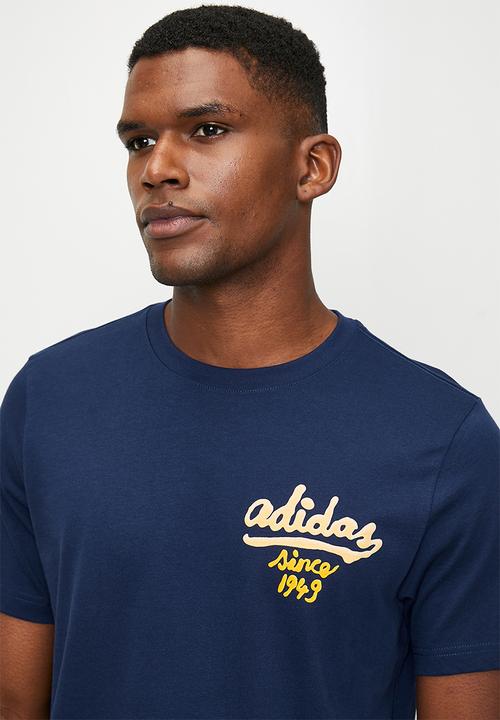adidas Performance - Org Sauce Tee - dark blue