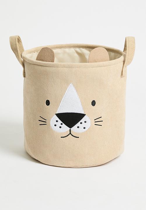 H&S - Lion storage basket set of 2 - Natural
