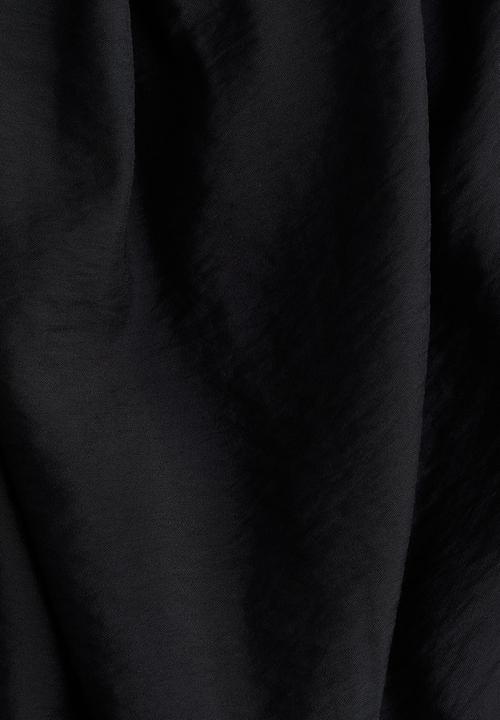 H&M - Balloon-sleeved tunic dress - black