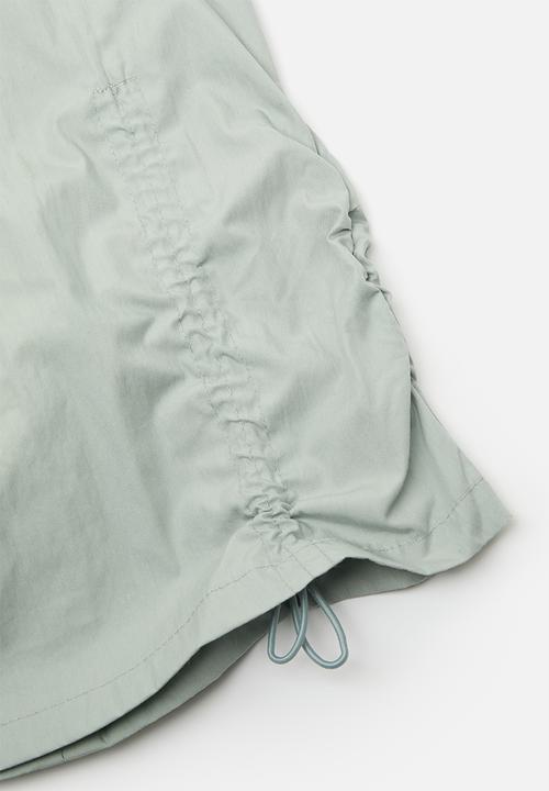 Pop Candy - Draw cord top & bubble skirt - calm green