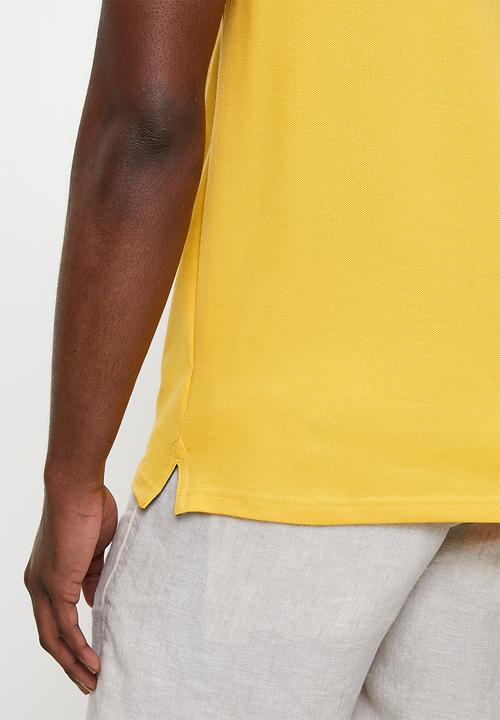 POLO - Carter Essential Pique Ss Golfer - Mustard