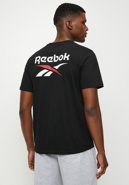 Reebok - Mitcham Front&Back Logo Crew Neck Ss Tee - Black