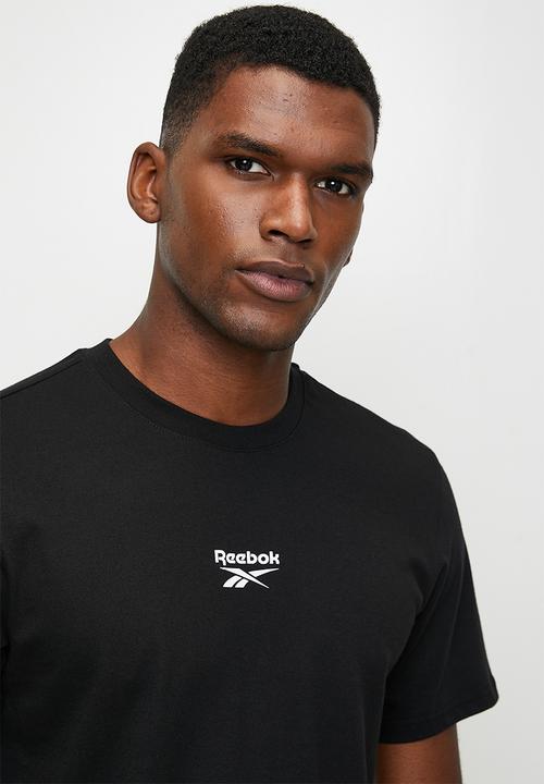 Reebok - Mitcham Front&Back Logo Crew Neck Ss Tee - Black