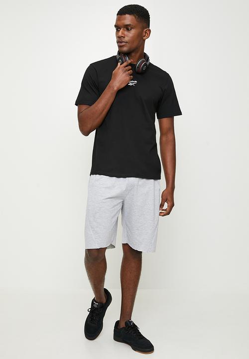 Reebok - Mitcham Front&Back Logo Crew Neck Ss Tee - Black