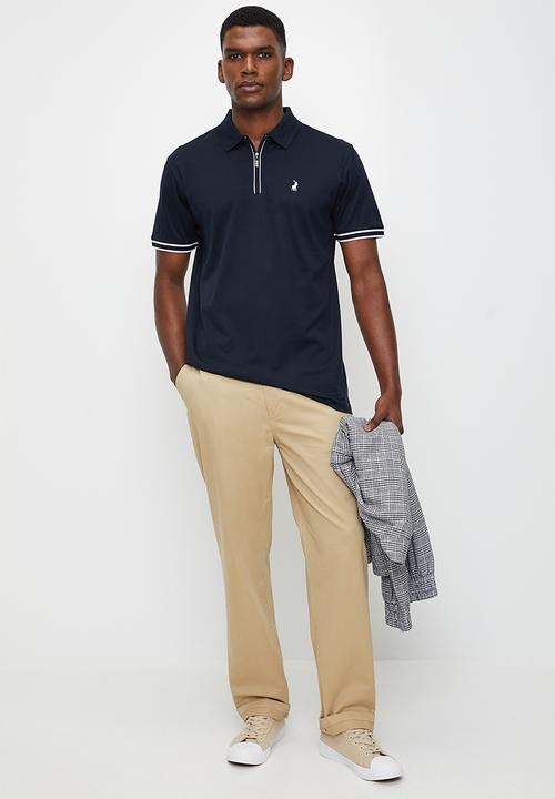 POLO - Tony Zip  Dm 1/4 Zip Golfer - Navy