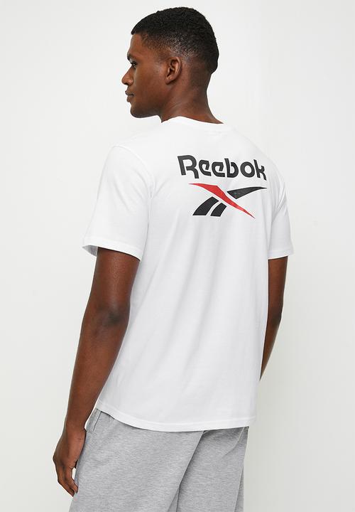 Reebok - Mitcham Front&Back Logo Crew Neck Ss Tee - White