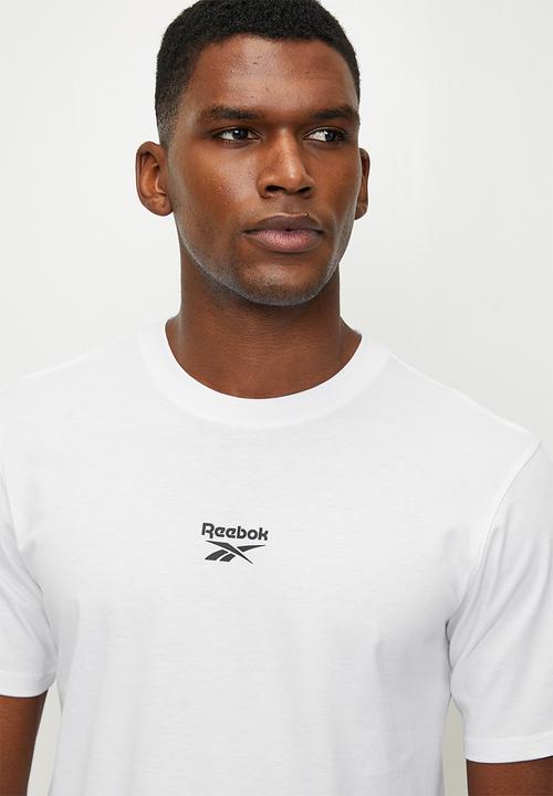 Reebok - Mitcham Front&Back Logo Crew Neck Ss Tee - White