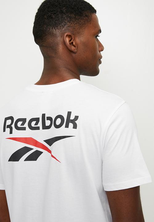 Reebok - Mitcham Front&Back Logo Crew Neck Ss Tee - White