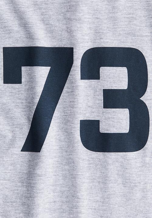 H&M - Printed T-shirt - grey/73