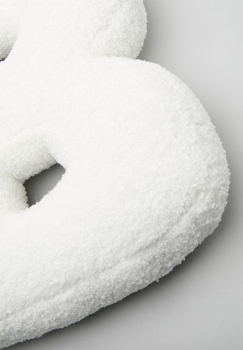 Pop Candy - B plush pillow - white