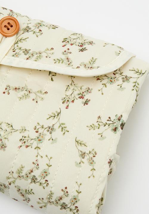 Pop Candy - Foldable nappy changing mat - ecru/floral