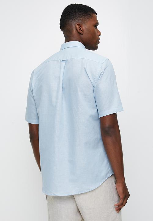 Ben Sherman - Cotton Linen Shirt S/S - Lt Blue
