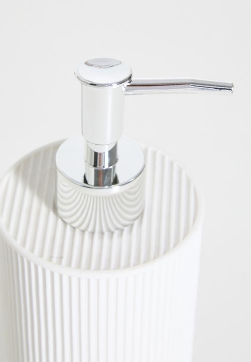 Bathroom Solutions - Ribbed dispenser - white