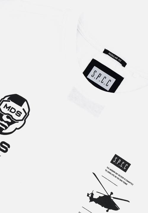 S.P.C.C - Mds Taskforce Tee Regular Fit Signature Tee - Optical White
