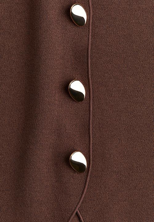 H&M - Jersey waistcoat - dark brown