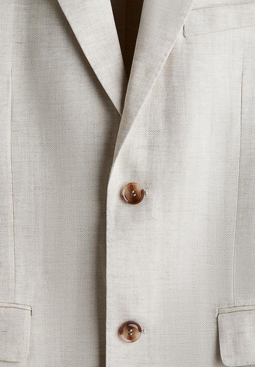 H&M - Regular fit linen-blend jacket - beige