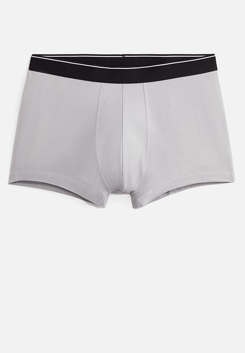 H&M - 3-pack short trunks with lycra® - light grey/dark grey/black